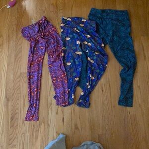 3 Very Good Used Pairs of Lularoe Leggings
